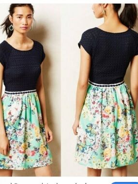 Anthropologie Weston Wear Floral Acata Tea Dress xs